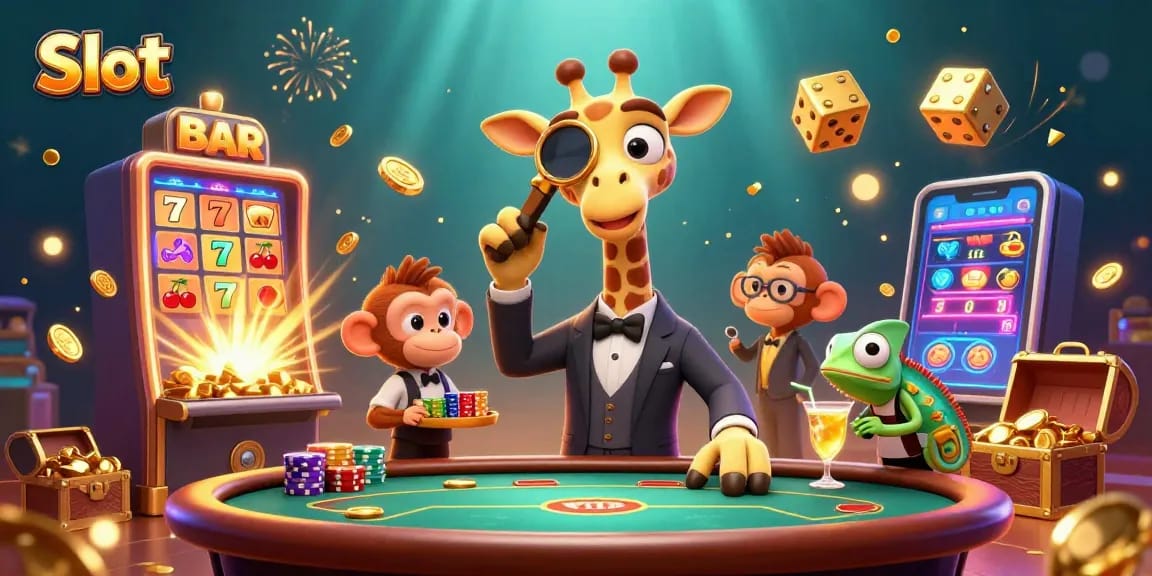 Spin the Slot machine with vibrant animations and engaging casino characters in action.
