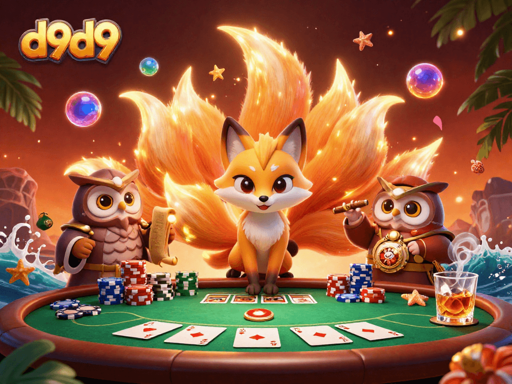 Mag-enjoy ng mga tagumpay kasama ang d9d9 habang naglalaro sa isang makulay na poker na tanawin.