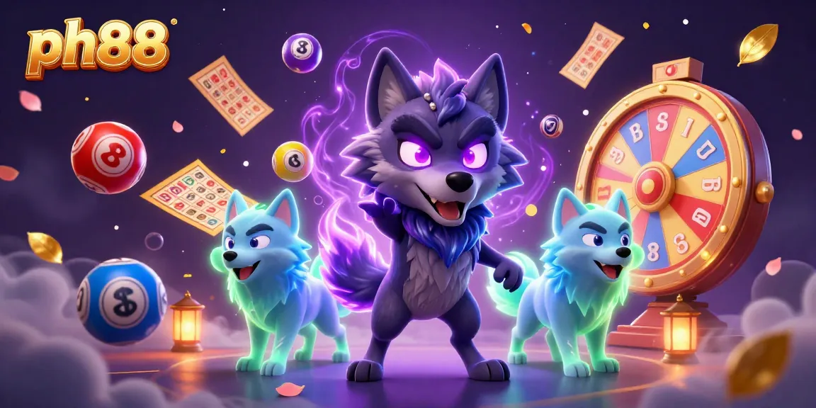 Experience the thrill of ph88 gambling with a vibrant 3D scene showcasing dynamic lottery elements and engaging characters.