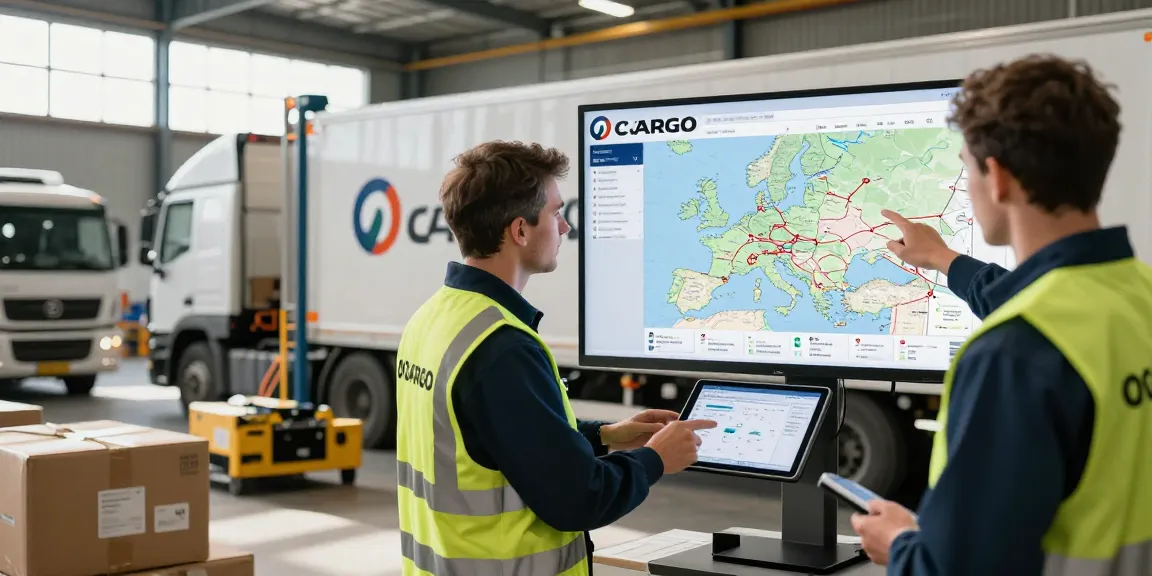 Ocargo internationaler Transport von Dortmund durch effiziente Logistik mit modernen Technologien und Teamarbeit in einem dynamischen Lagerhaus.
