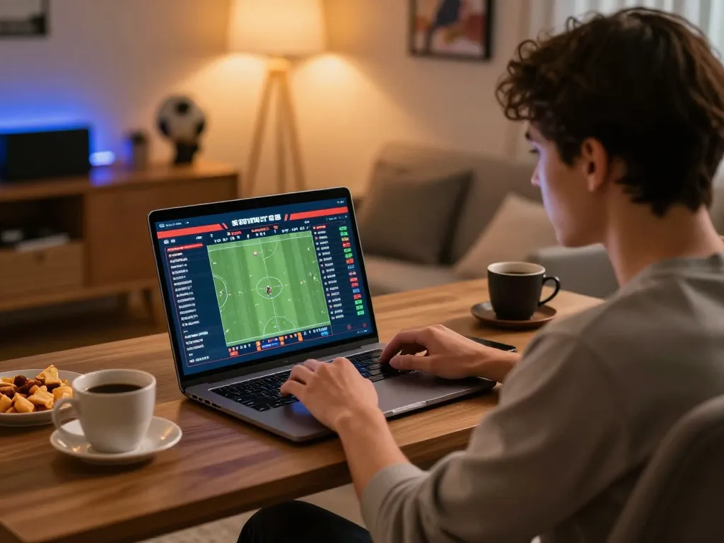 88clbgo user placing strategic bets on sports from a cozy home setup.