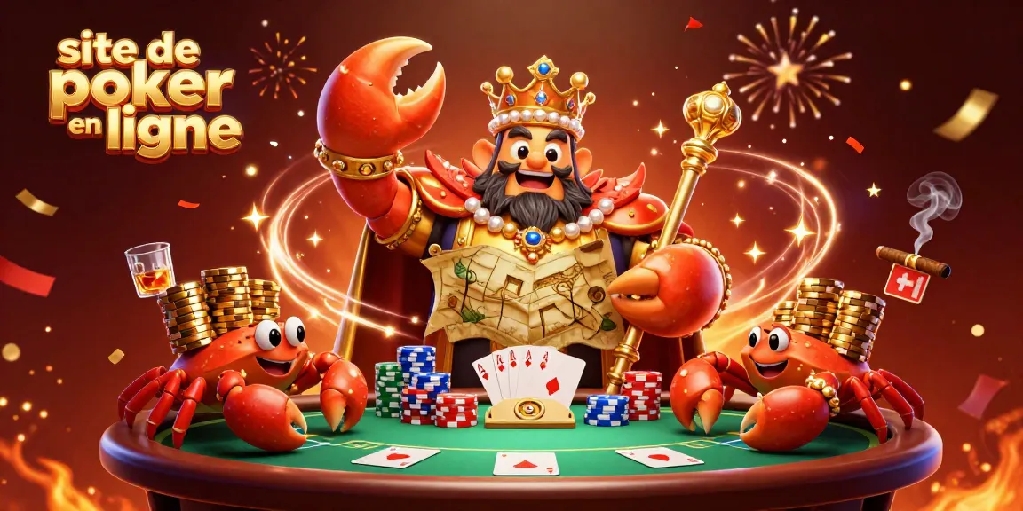 Découvrez l'excitation d'un site de poker en ligne avec une illustration dynamique de poker.