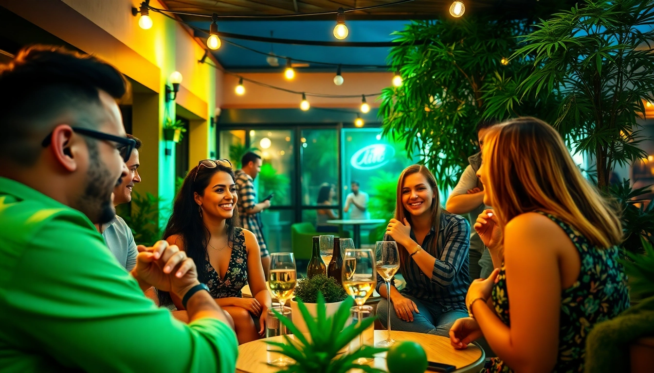 Cannabis Social Club Lloret de Mar showcases a vibrant community enjoying a relaxed atmosphere.