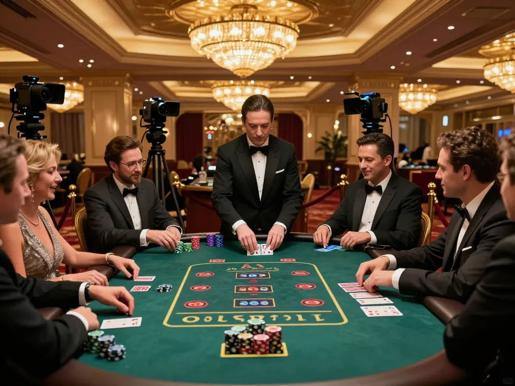 Experience thrilling blackjack gameplay at dn88 casino with lively atmosphere and stylish players.