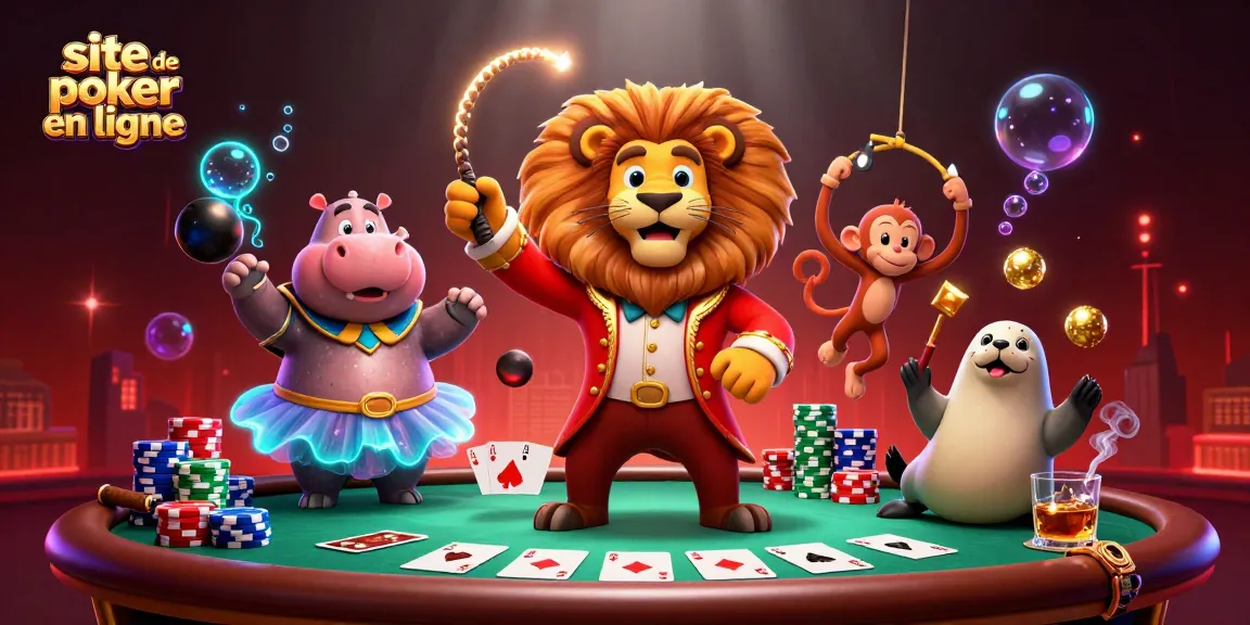Jouez au poker en ligne avec ce contenu vibrant, offrant un aperçu de l'univers d'un site de poker en ligne.
