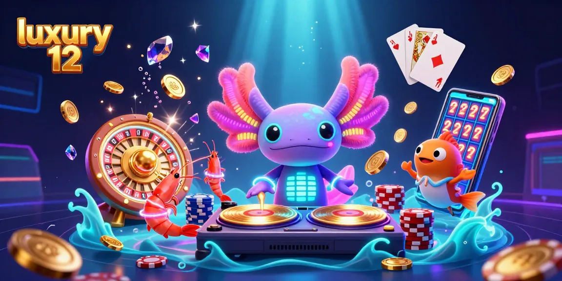 Spinning vibrant golden reels and festive underwater characters capture luxury 12 casino excitement.