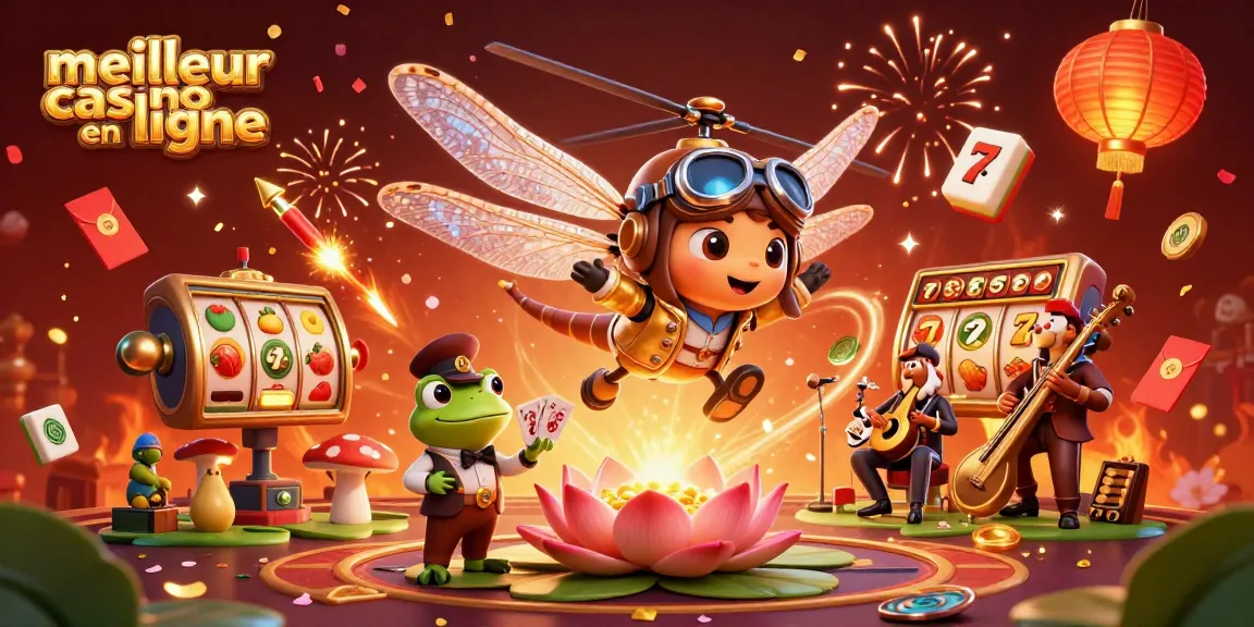 Explorer le meilleur casino en ligne avec des machines à sous colorées et des croupiers animés.