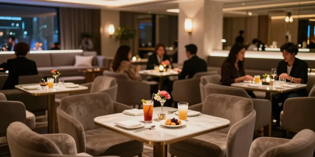 강남 타이밍의 고급스러운 유흥 공간 모습으로, 아늑한 분위기와 멋진 소품들이 조화를 이루고 있습니다.