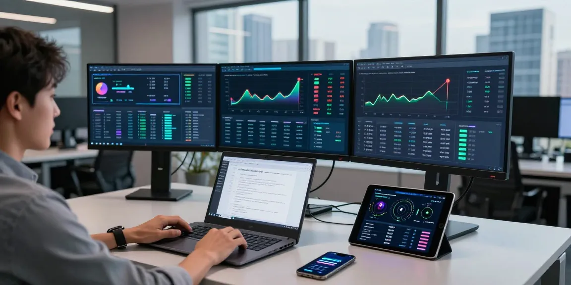 Cloud mining workspace with cryptocurrency mining dashboards, secure digital wallets, and advanced hardware for effective blockchain operations.