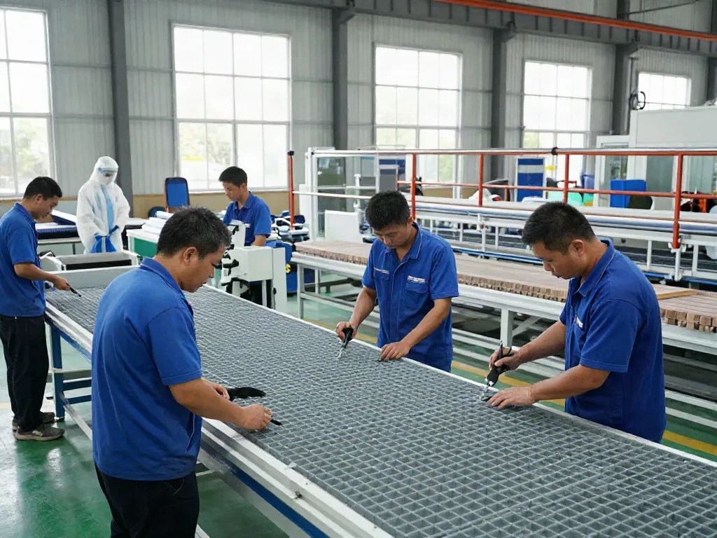 GRP Manufacturer showcasing workers producing high-quality glass reinforced plastic products in a modern facility.