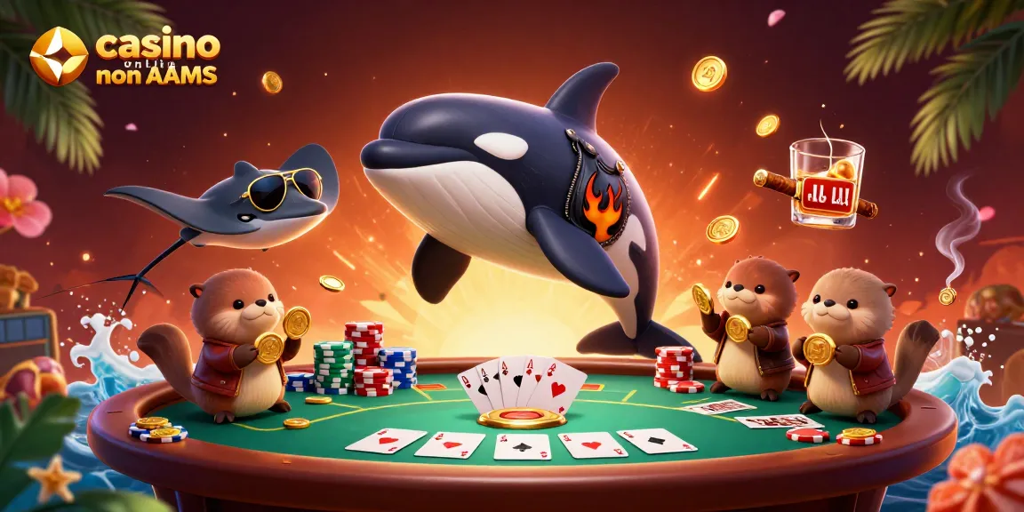Vivi momenti emozionanti nei casino online non AAMS con personaggi animati e monete d'oro.